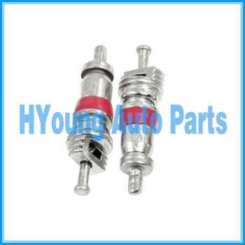 50 pcs Size: 19 x 5 mm Auto A/C Core Valve Van Truck Silver & Red