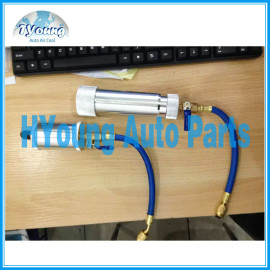 Aluminum Oil/Dye Injector, Car AC Aircon oil ejector oil lubricator oil squirt , bigger & smaller are all avaiable