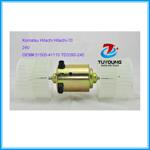 Auto a/c Blower Fan Motor for Komatsu Hitachi Hitachi-70 Excavator 5150041110 24V 51500-41110 TD3390240