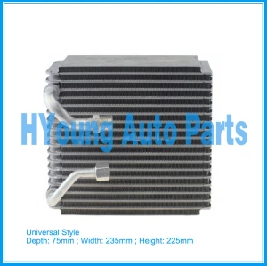 Automotive air conditioning evaporator Universal Style Evaporator (Seltec-Type) 75(Depth)*235(Width)*225(Height)mm