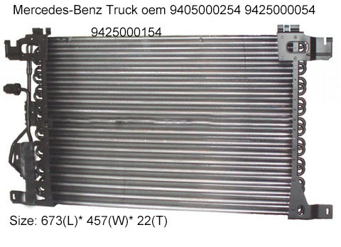 auto A/C condenser fit Mercedes-Benz Actros/Axor/Atego Series truck 2002-2011 9405000254 9425000054 9425000154