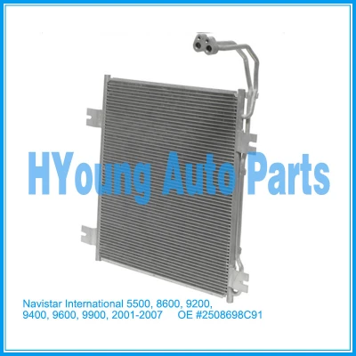 Auto air ac Condenser For Navistar/International 5500, 8600, 9200, 9400, 9600, 9900, 2001-2007 OE #2508698C91 CN 40563PFC