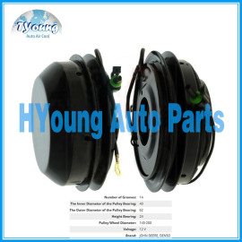 146mm 1PK 12v Denso fit for John Deere Auto air conditioning Compressor clutch, Bearing size 40x62x24mm