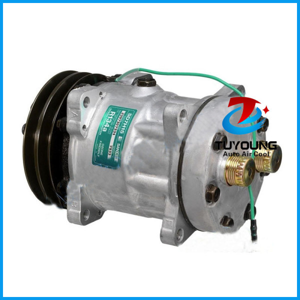 SD7H15 air conditioning compressor Sanden 7871 8036 7933 8098 ROT Horizontal 2G-132mm 24V