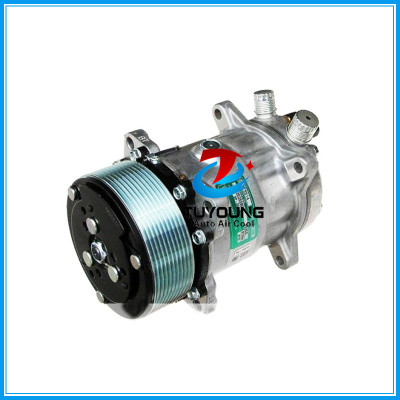 AC Compressor Sanden 5H14 SD508 10PK 12V/24V o-ring fitting vertical big and small hole