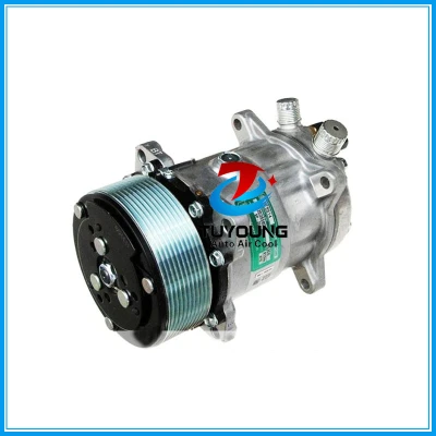 AC Compressor Sanden 5H14 SD508 10PK 12V/24V o-ring fitting vertical big and small hole