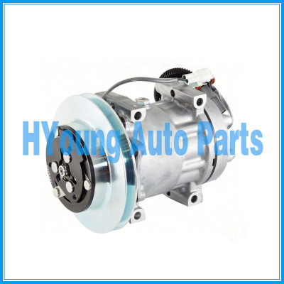 SD7H15 Sanden 4602 N83304464 Auto a/c Air Compressor fit Ford Sterling B Series Truck 169MM 1-A PULLEY 12V, O-ring Pad ,WH HEAD F3HZ-19703D