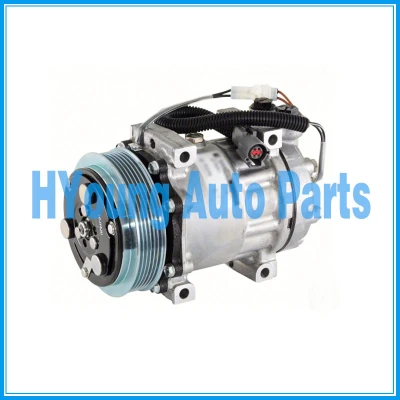 SD7H15 Sanden Auto a/c Air Compressor fit Ford Sterling Truck SK14810 125MM 6PK 12V WJ HEAD