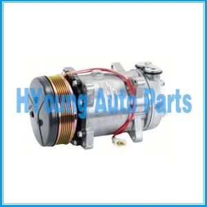 SD7H15 Sanden Auto a/c Air Compressor fit FORD NEW HOLLAND 12V 125mm 6PK UK HEAD VOR DUST COVER
