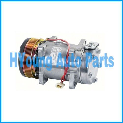 SD7H15 Sanden Auto a/c Air Compressor fit FORD NEW HOLLAND 12V 125mm 6PK UK HEAD VOR DUST COVER