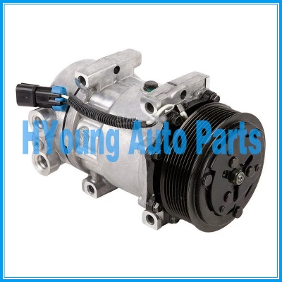 Compressor air pump SD7H15 SANDEN 4042 4759 4432 5365 Kenworth Peterbilt F69-1003 F69-6001-111 F691003 F696001111 F696002111 119mm 8pk 12v