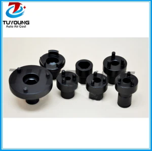 A set of keys for tilting drives fit DENSO ac compressors, remove the clutch discs to keep clutches with spacing of mounting bolts