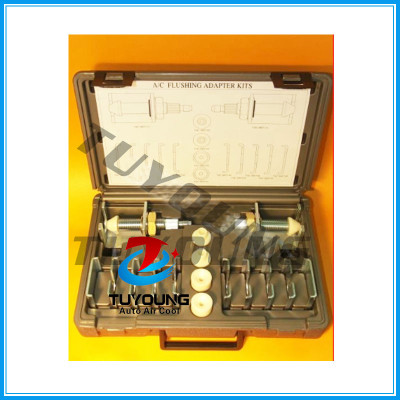 universal connections for leakage, pressure, rinsing of auto air conditioning systems, adapters for air conditioning
