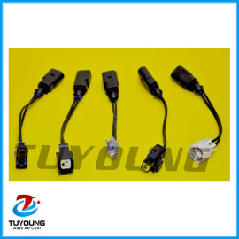 Auto ac connection terminals for control valves, set of connectors for solenoid valves CALSONIC, DENSO, DELPHI, SANDEN, ZEXEL