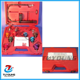 Auto ac detection tools, Pressure tester for cooling system and radiator filler plugs, diagnostics of head gasket, diagnostic tools