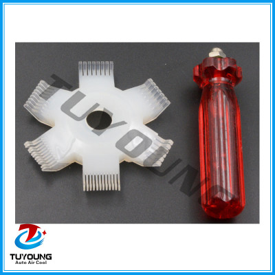 comb for straightening evaporator and condenser coils, comb for coolers, comb condenser heatsink