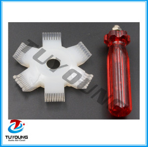 comb for straightening evaporator and condenser coils, comb for coolers, comb condenser heatsink