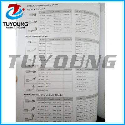 Automotive air conditioning pipe fittings series