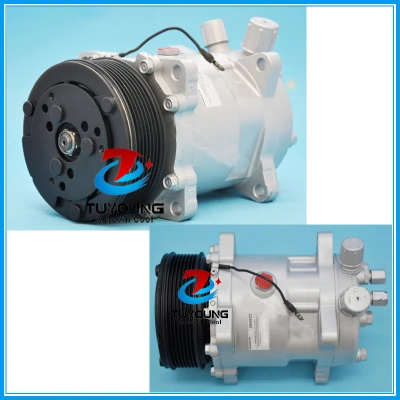 Sanden 5h14 508 SD 9537 Car ac compressor fit Volvo Kenworth Peterbilt Freightliner 4 seasons 57589 58589 ABPN83304152 20-10107 1401015 CO 9537C