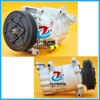 SD6V12 1926 6453QG 6453QH 6453XJ auto ac compressor fit Fiat Qubo Citroen C2 C3 Peugeot 206 1007 9671456680 9800821980 9684480480