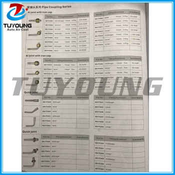 Auto ac system of pipe coupling series Al joint with iron cap & Quick joint with iron jacket