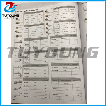Auto air conditioner fitting, pipe coupling series Al joint