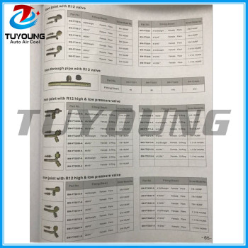 Auto ac system of pipe coupling series Al joint with iron cap & Flexible iron outer screw with Al jacket