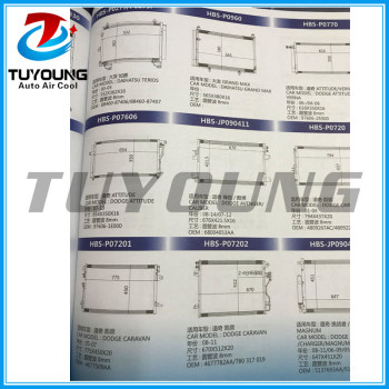 many model auto air conditioning Condenser 88460-87406 97606-1e000 68004053aa 4677509aa