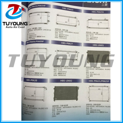 many model auto air conditioning Condenser 88460-87406 97606-1e000 68004053aa 4677509aa