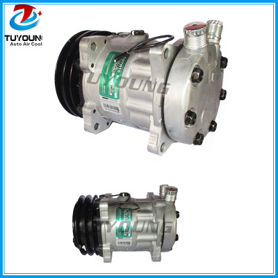 7h15 Universal vehicle ac compressor s8220 8024 7863 8220 2pk 12V 132MM car a/c pump