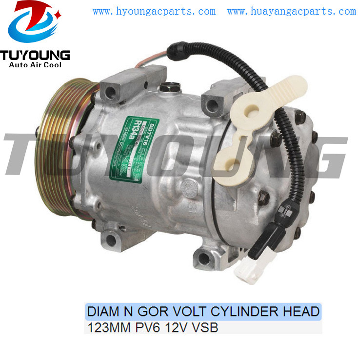 SD7V16 auto ac compressor Citroen C5 C8 Jumpy Lancia Peugeot 206