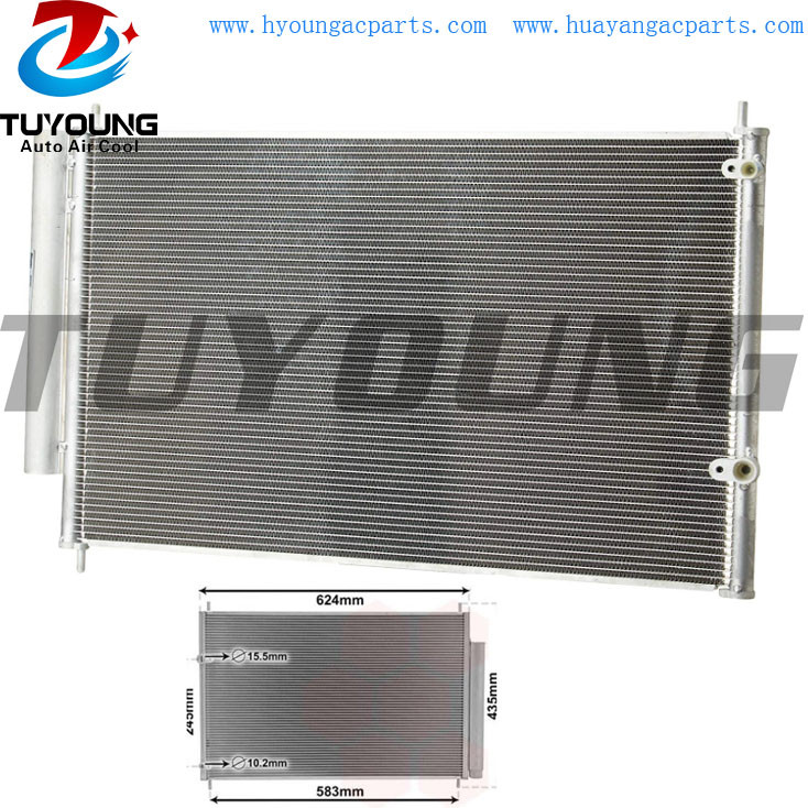 PN# 8845002360 447760-6260 auto ac condenser fit Toyota Avensis Auris core size 615*390*16 mm