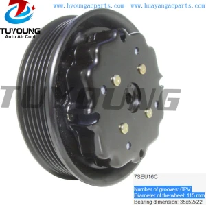 6PK 115 mm 7SEU16C ac compressor clutch fit MERCEDES-BENZ 447170-0090 0002306411 447150-0060 A0012300811 A0002342512