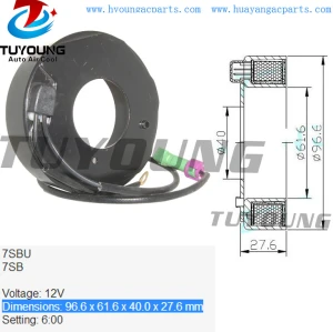 7SBU 7SB a/c compressor clutch AUDI A4 A6 Skoda VW Passat 8D0260808 8D0260805Q 447170-6350 96.6*61.6*40.0*27.6 mm