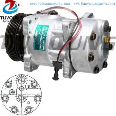 SD7H15 Car ac Compressor Renault VI 5010412962 112MM PV6 24V