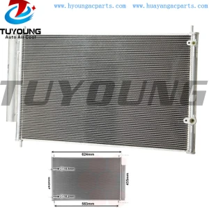 Auto ac condenser Radiator Toyota Auris Avensis Verso 8845002360 447760-6260 Core Dimensions 615*390*16MM