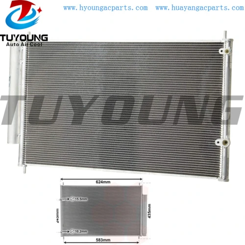 Auto ac condenser Radiator Toyota Auris Avensis Verso 8845002360 447760-6260 Core Dimensions 615*390*16MM