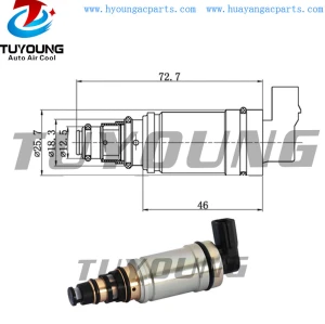Calsonic CSE613 Auto AC Compressor control valve BMW 64509145351, Car a/c pump Electronic Control Valve