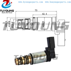 CVC Auto a/c pump control valve Audi Volkswagen Seat Skoda , Car A/C Compressor Electronic Control Valve