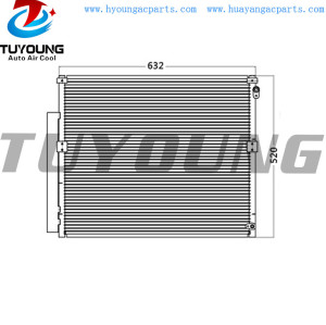 Auto ac condenser fit Toyota Prado KZJ120R Diesel 8/04- OE# 88461-60100 size 632*520 mm