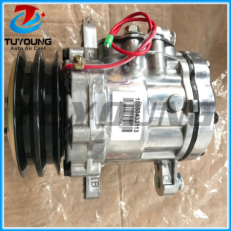 Sanden SD7B10 auto air conditioning air con ac compressor FIAT SEICENTO 110mm 2pk 12v