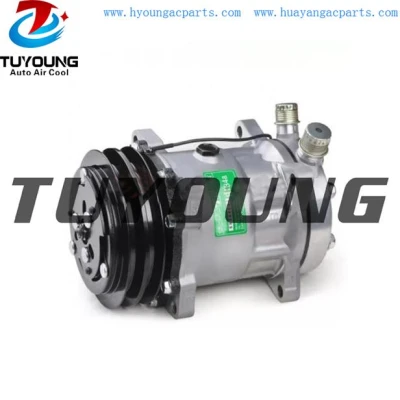 Sanden 7H15 vehicle ac compressor SD7H15 4627 YN437190-0291RC SD709 125MM 12V 2PK