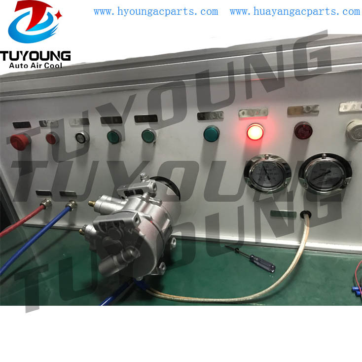 Automotive air conditioner compressor test