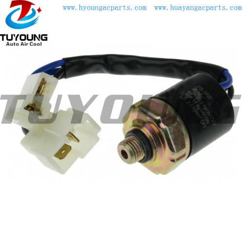 Universal R134a Male Trinary Switch auto ac Pressure Switch / pressure sensor with 2 Wire Harness Connector