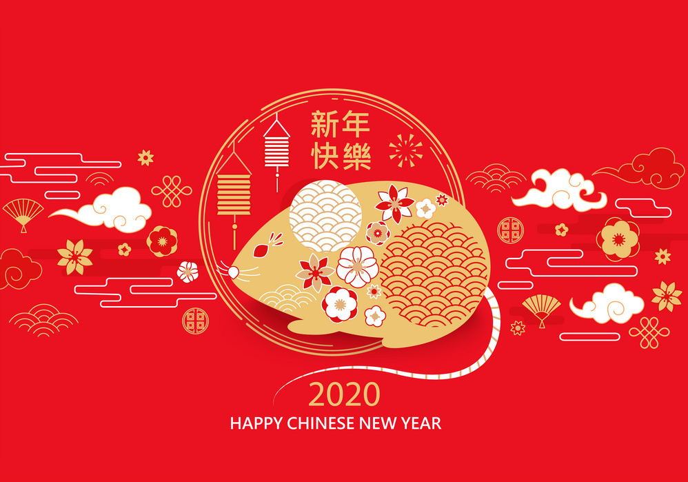 Let's embrace 2020 for realizing our dreams and living a better year  / Happy new year of Rat 2020 ~