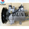 Car ac compressor sv06e Kubota 155 447260-5351 T2055-72210 14-0959C auto air conditioning compressor