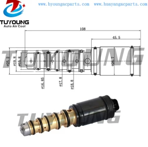 fit Toyota Camry Corolla 2006-2009 Denso 6SEU12V 6SEU16C auto ac compressor control valve