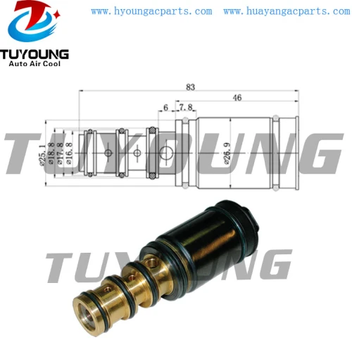 Toyota RAV 4 Yaris Avensis Corolla Verso ac electronic control valve Denso 5SE09C 5SE12C 0012307911 447170833