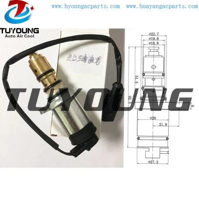 VW Audi Skoda Seat ac electronic control valve PXE13 PXE16 auto ac control valve SD 1620 1711 1K0820803F 1K0820803G