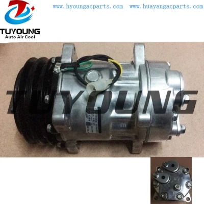 Sanden 7H15 6035 8045 Volvo automotive air conditioner Compressor 24V 132mm 2pk 11104419